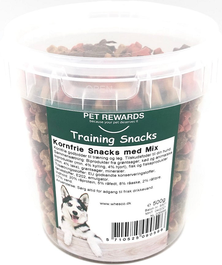 Kornfri Snacks i bøtte 500g